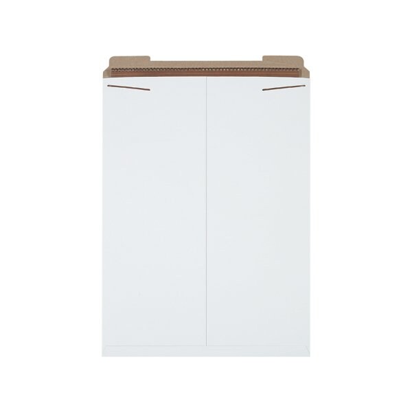 20 x 27'' White Stayflats Mailers, 50PK