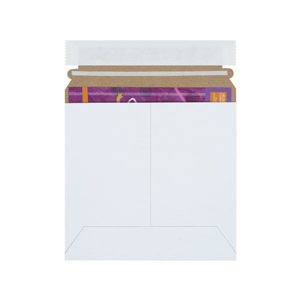 6-3/8 x 6'' White Self-Seal Stayflats Plus Mailers, 200PK