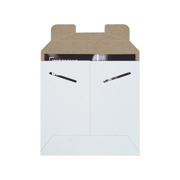 6 x 6'' White Stayflats Mailers, 200PK