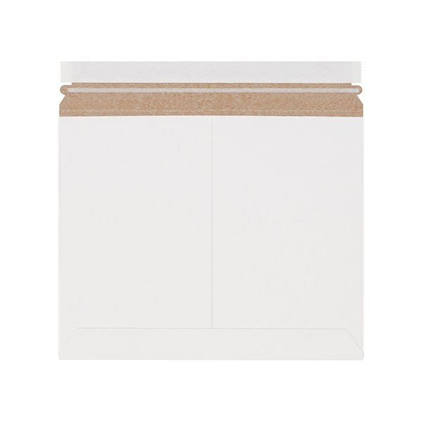 12 1/4 x 9 3/4'' White Stayflats Lite Mailers, 200PK