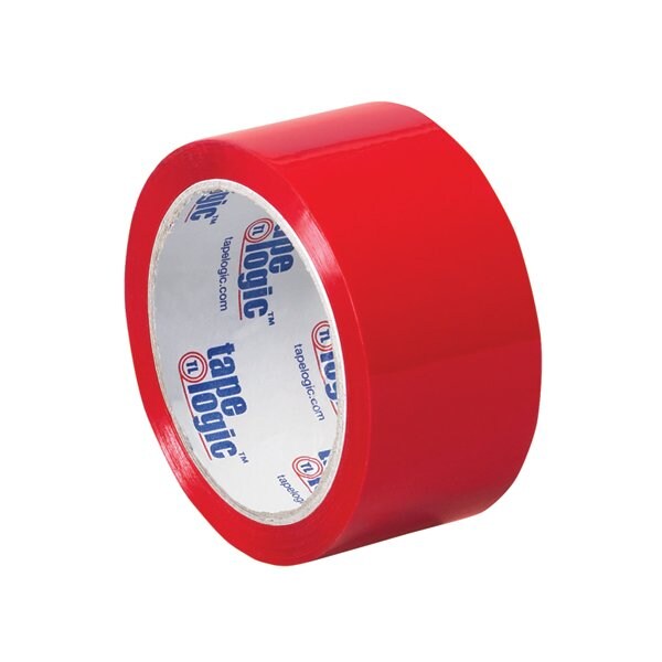 2'' x 55 yds. Red Tape Logic Carton Sealing Tape, 6PK