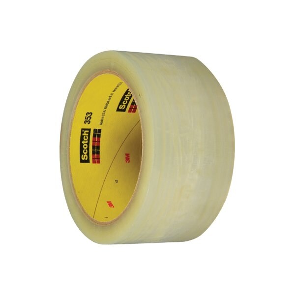 2'' x 55 yds. Clear 3M 353 Carton Sealing Tape, 36PK