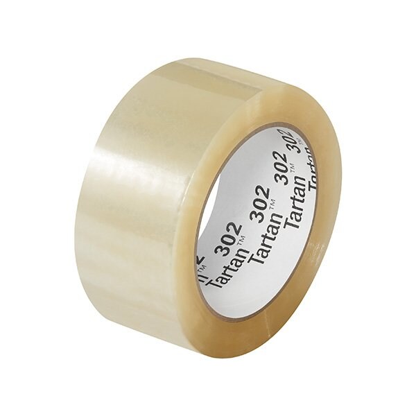 2'' x 110 yds. Clear 3M 302 Carton Sealing Tape, 36PK