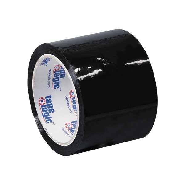3'' x 55 yds. - Black Tape Logic Carton Sealing Tape, 6PK