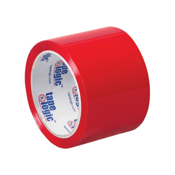 3'' x 55 yds. Red Tape Logic Carton Sealing Tape, 24PK