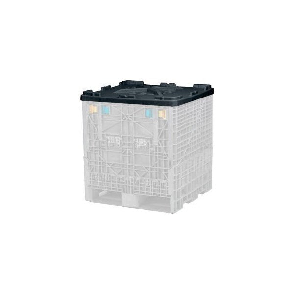 Monoflo Folding Bulk Shipping Container Lid BC3230LID - 32"L x 30"W Black