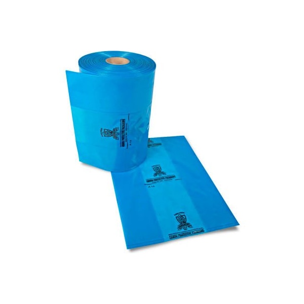 Armor Poly® Gusseted Bags, 70"L x 44"W x 100"H, 4 Mil, Blue, 20/Roll