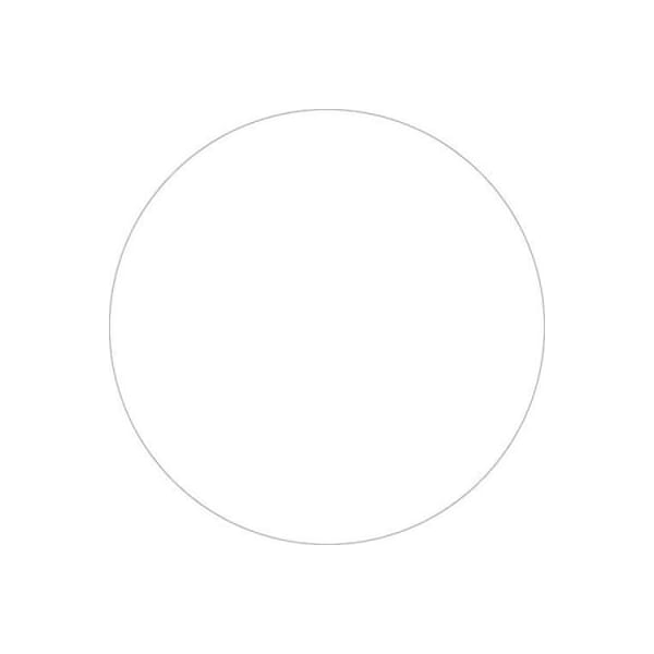 3/4" Dia. Round Removable Paper Labels, White, Roll of 500