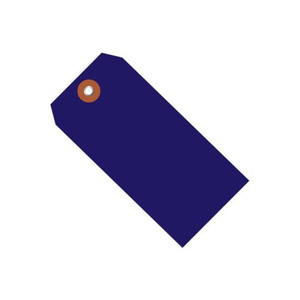 Plastic Shipping Tag #5 4-3/4L x 2-3/8W Blue 100/Pack