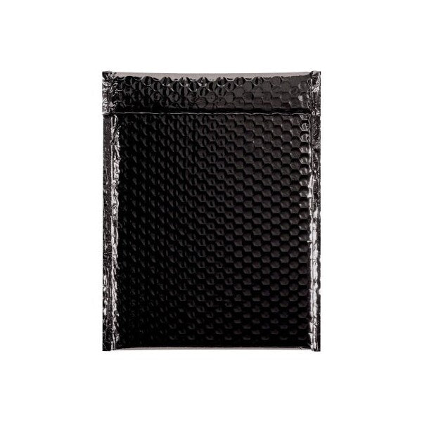Glamour Bubble Mailers 9W x 11-1/2L Black 100/Pack