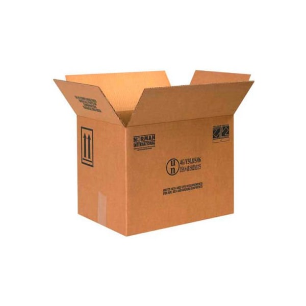 Haz Mat Boxes For Four 1 Gal. F Style Paint Cans, 16-3/8"L x 11-3/8"W x 12-3/8"H, Kraft, 10/Pack