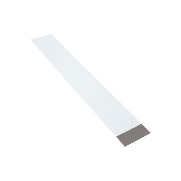 Long Poly Mailers 6W x 39L 4 Mil White 100/Pack