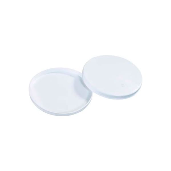 Plastic End Caps, 6" Dia., White, 100/Pack