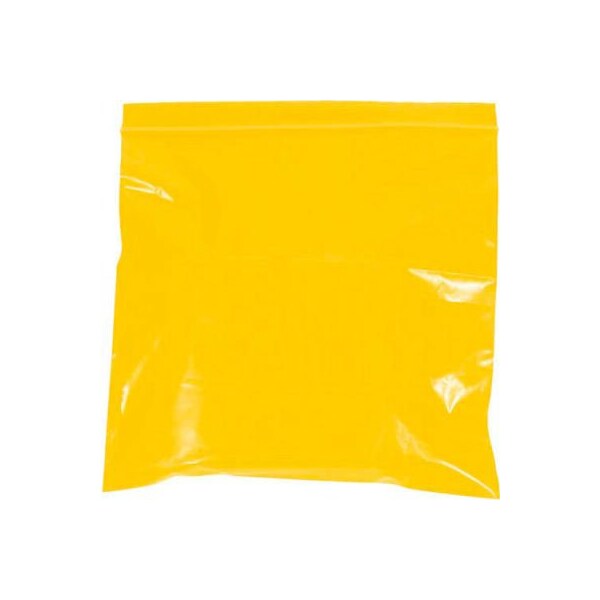 Reclosable Poly Bags 2W x 3L 2 Mil Yellow 1000/Pack