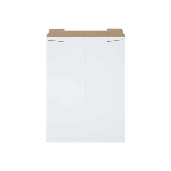 Stayflats® Tab Lock Mailers, 20"W x 27"L, White, 50/Pack