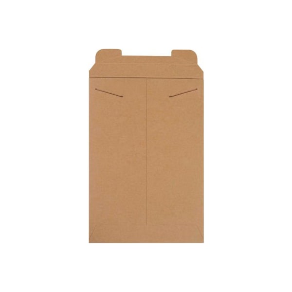 Stayflats® Tab Lock Mailers, 11"W x 16", Kraft, 100/Pack