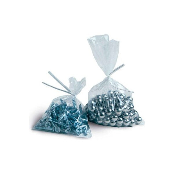 Flat Poly Bags, 8"W x 10"L, 1.5 Mil, Clear, 1000/Pack