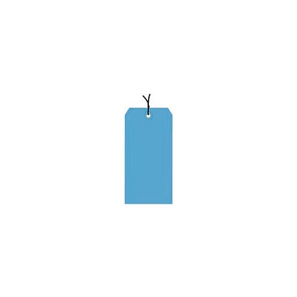 Shipping Tags, Pre Strung, #7, 5-3/4"L x 2-7/8"W, Dark Blue, 1000/Pack