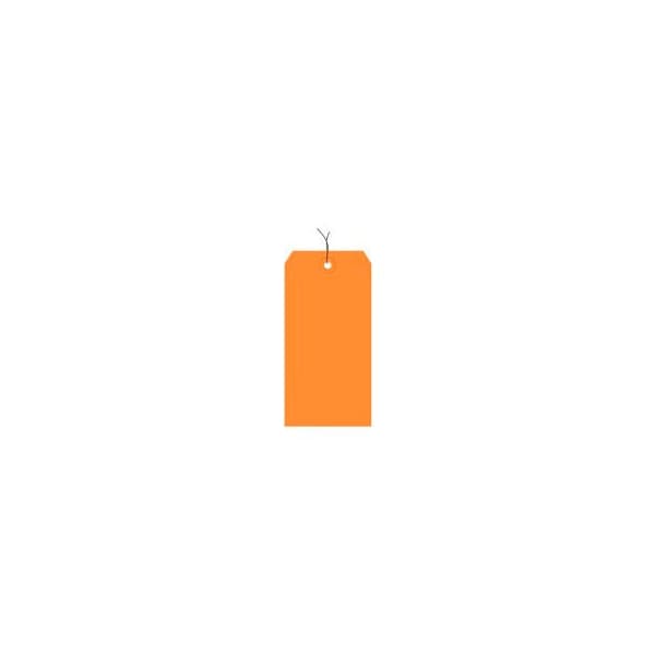 Shipping Tag Pre Wired#7 5-3/4L x 2-7/8W Orange 1000/Pack
