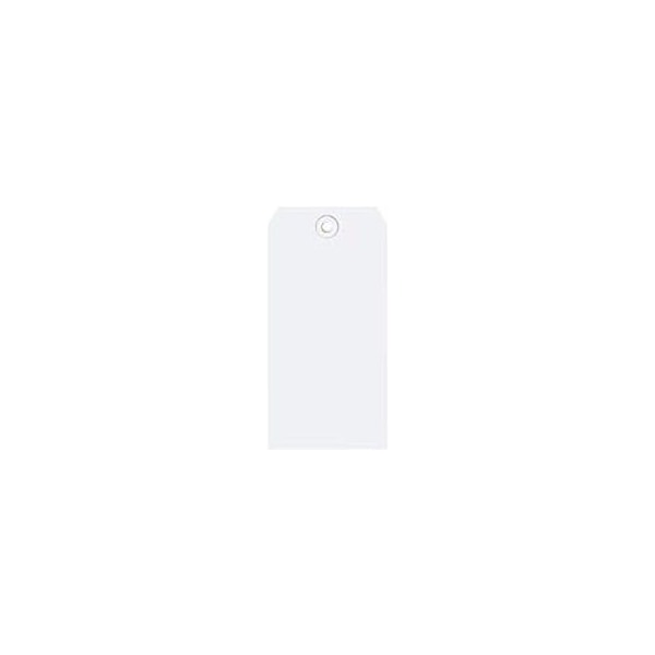 Shipping Tags, #8, 6-1/4"L x 3-1/8"W, White, 1000/Pack