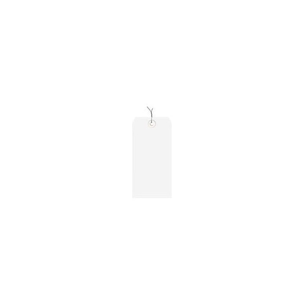 Shipping Tag Pre Wired#1 2-3/4L x 1-3/8W White 1000/Pack