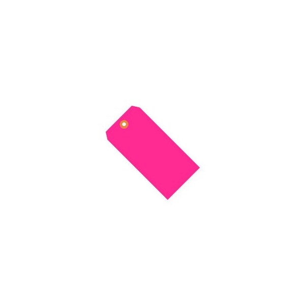 Shipping Tag #7 5-3/4L x 2-7/8W Fluorescent Pink 1000/Pack
