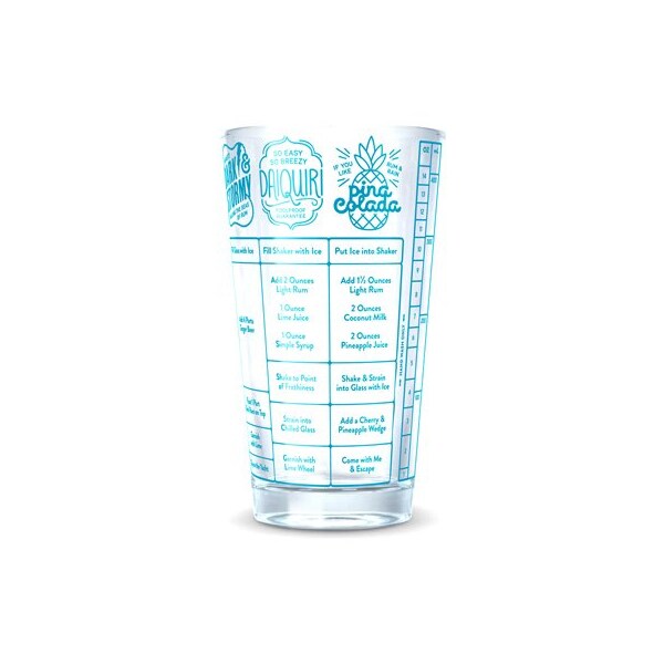 16OZ Rum Recipe Glass