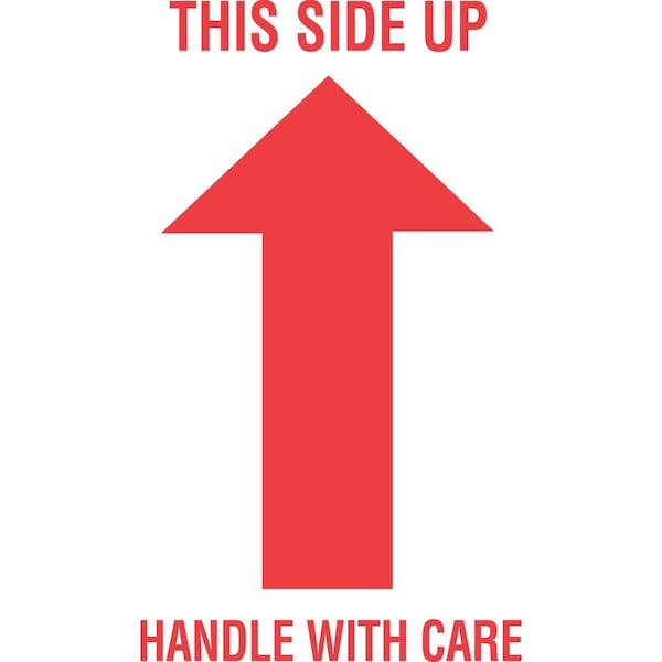 Label, DL1050, THIS SIDE UP HANDLE WITH CARE, 3" X 5"