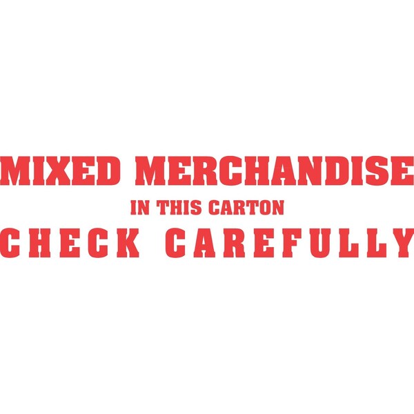 Label, DL1430, MIXED MERCHANDISE, 2" X 6"