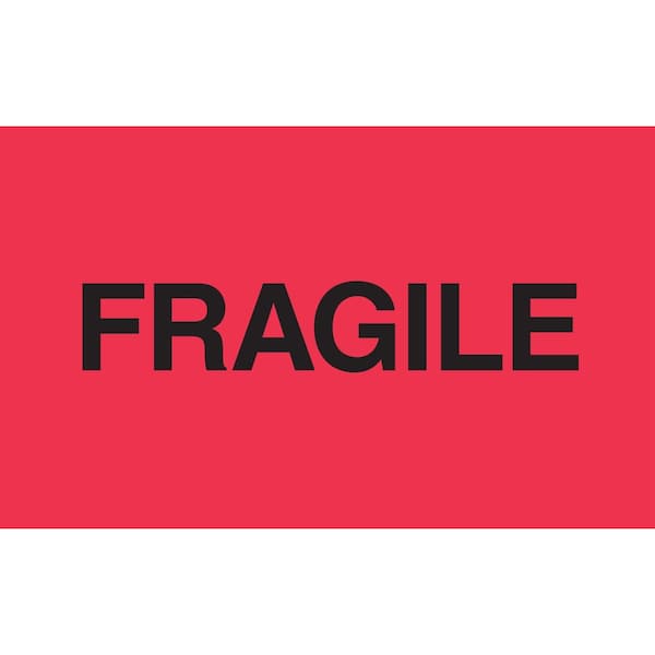 Label, DL2423, FRAGILE, 3" X 5"