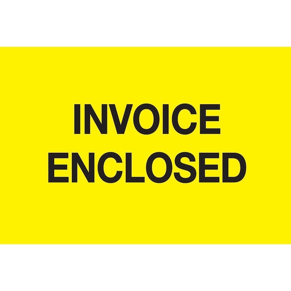 Label, DL2449, INVOICE ENCLOSED, 2" X 3"