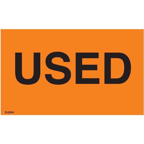 Label, DL3249, USED, 2" X 3"