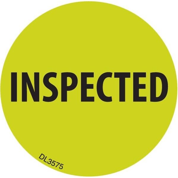 Label, DL3575, INSPECTED, 2"