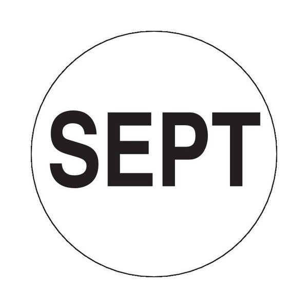 Label, DL6863, MONTHS OF YEAR - SEPT, 2"