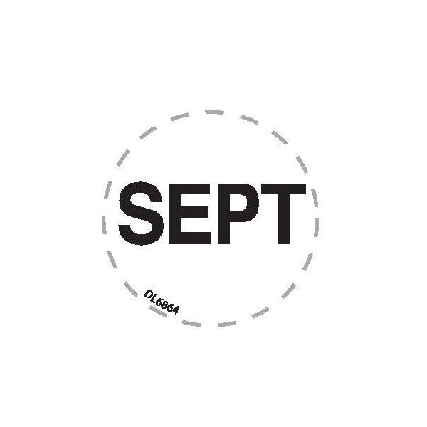 Label, DL6864, MONTHS OF YEAR - SEPT, 1"