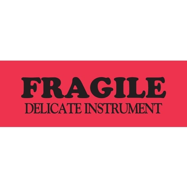 Label, DL8011, FRAGILE DELICATE INSTRUMENT, 1-1/2" X 4"