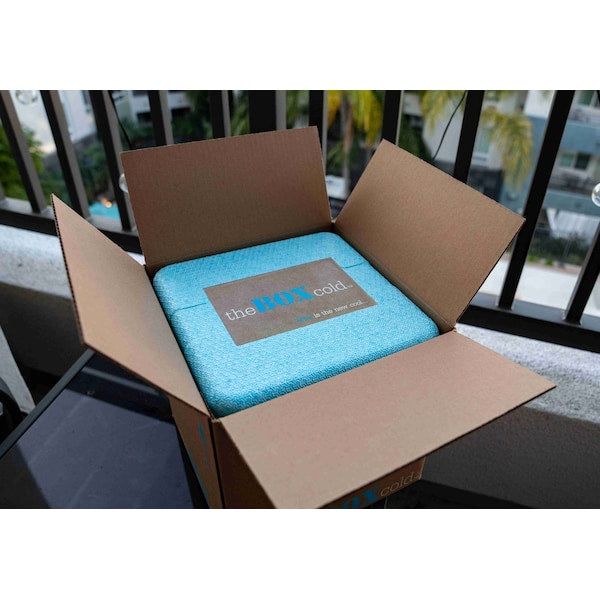 Insulated Cold Shipping Box with Foam Cooler 16.375inx 16.375in x 16in Inside Dimensions