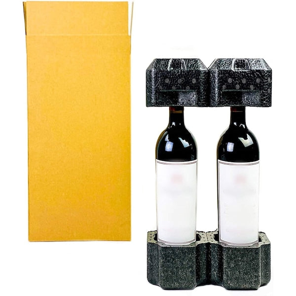 Universal Wine Shipping Box, Double Bottle