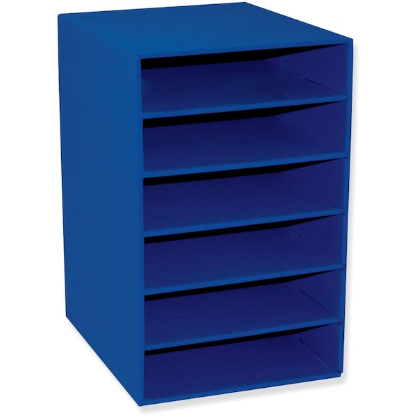 Classroom Keepers® 6-Shelf Organizer, Blue, 17.75H x 12W x 13.5D