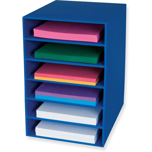 Classroom Keepers® 6-Shelf Organizer, Blue, 17.75H x 12W x 13.5D