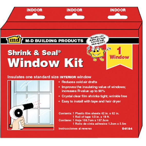 M-D Building Products Clear Indoor Insulation Kit 62 in. W X 42 in. L