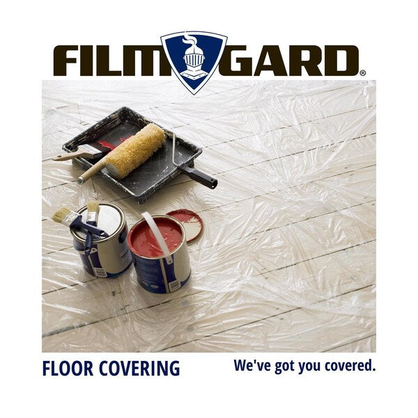 Film-Gard Plastic Sheeting 4 mil X 10 ft. W X 25 ft. L Polyethylene Clear 1 pk