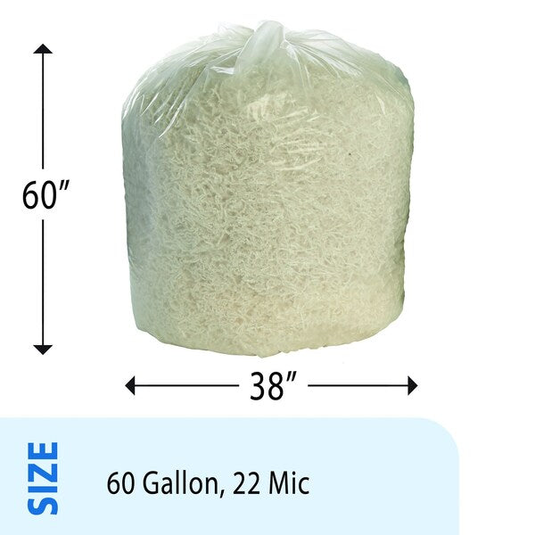 HDPE ProPerformance Coreless Bags 60 Gallon Bags Case of 150 bags, 150PK