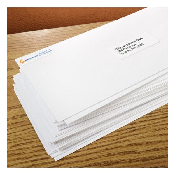 Easy Peel White Address Labels, Laser Printers, 1 x 2.63, White, PK750