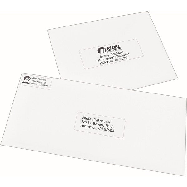 Labels, Inkjet/Laser Printers, 0.5 x 1.75, White, PK8000