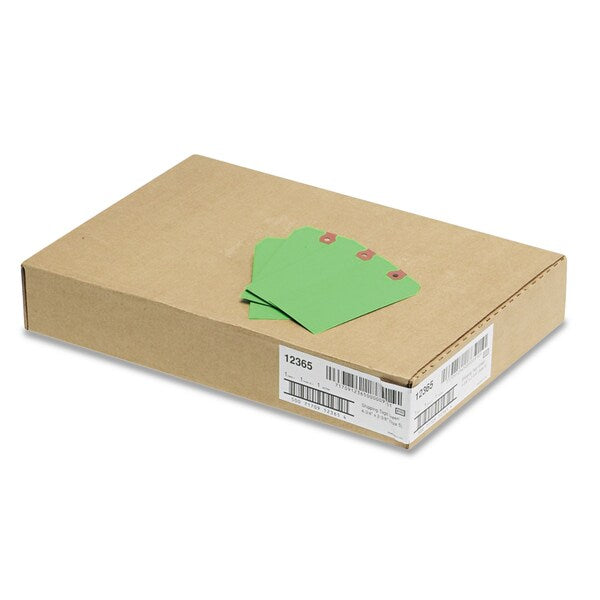 Unstrung Shipping Tags, 11.5 pt. Stock, 4.75 x 2.38, Green, 1000PK