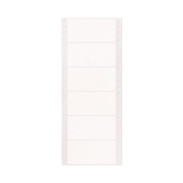 Dot Matrix Printer Mailing Labels, Pin-Fed, 1.94 x 4, White, PK5000