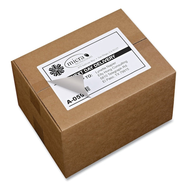 Shipping Labels w/TrueBlock Technology, Laser, 5.5x8.5, White, PK200