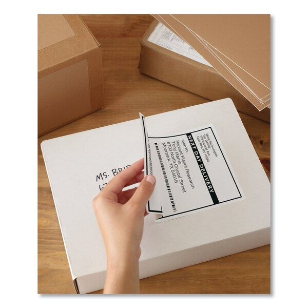 Shipping Labels w/TrueBlock Technology, Laser, 5.5x8.5, White, PK200