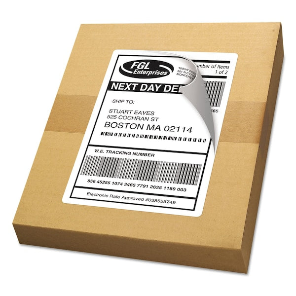 Shipping Labels w/TrueBlock Technology, Laser, 5.5x8.5, White, PK200